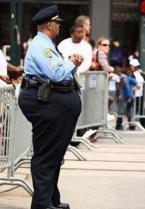 Police officer standing