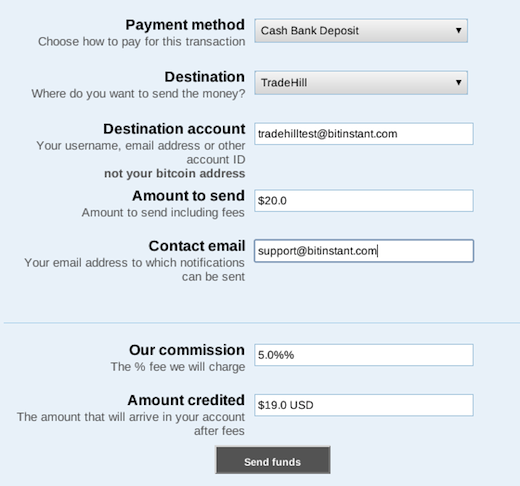 BitInstant cash deposit form