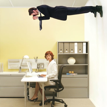 boss spying on employee