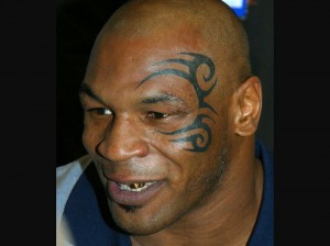 Mike Tyson face tattoo