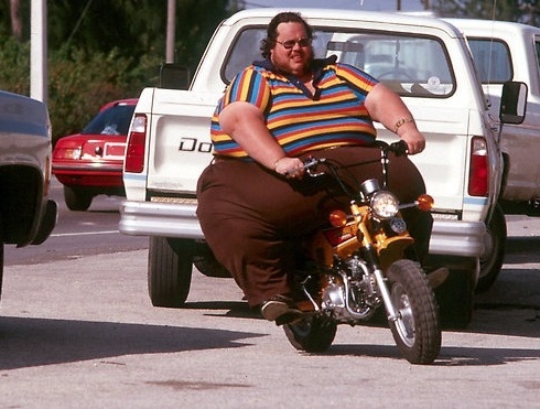 Motorcycle rider illustrating risk tolerance