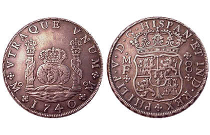 Spanish milled pillar dollar