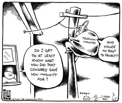 Telecom wire tapping immunity