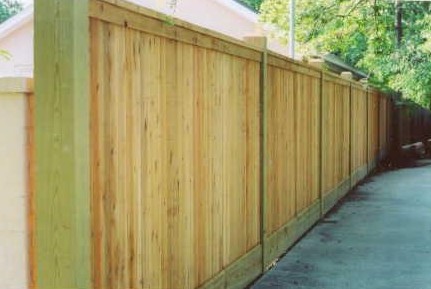 wood privacy fences